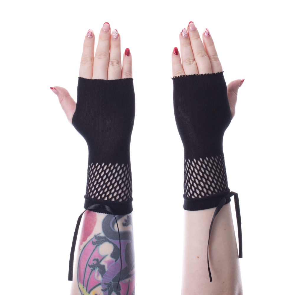 Poizen Industries - Rue Mesh Handschoenen - Zwart